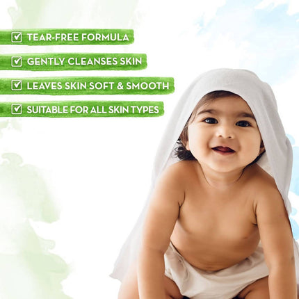Mamaearth Milky Soft Baby Body Wash For Tear-Free Formula & Gently Cleanses Skin