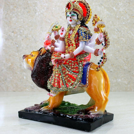 Esplanade Resin Maa Durga Mata Rani Sherawali Murti Idol
