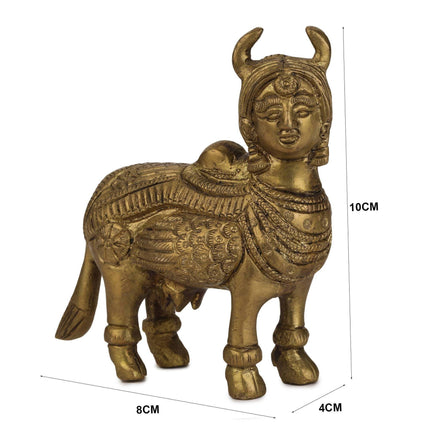 Devlok Kamdhenu Cow with Krishna Idol