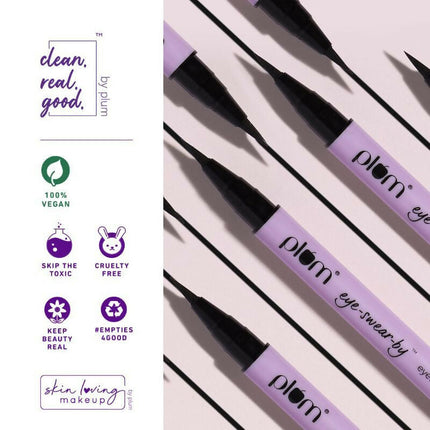 Plum Eye-Swear-By Eyeliner Pen - 01 Black