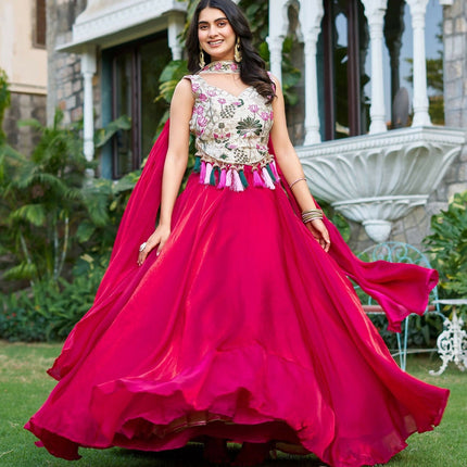 Aastha Fashion Magenta Pure Fendy silk Designer Lehenga Choli Collection
