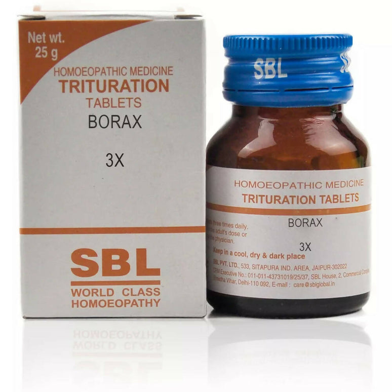 SBL Homeopathy Borax Trituration Tablets