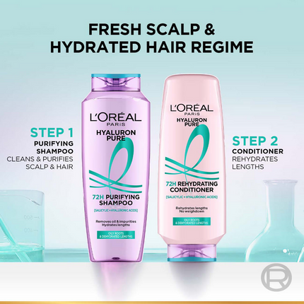 L'Oreal Paris Hyaluron Pure 72H Purifying Shampoo