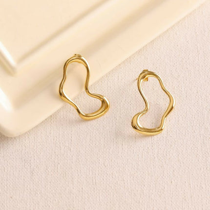 Golden Drop Earrings - Ruby Raang