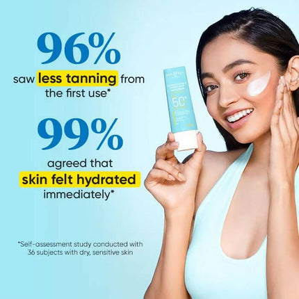 Dot & Key Blueberry Hydrating Barrier Repair Face Sunscreen SPF 50+,PA++++ With Hyaluronic & 5 Ceramides