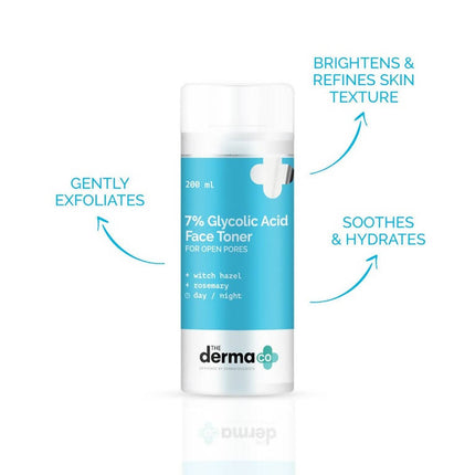 The Derma Co 7% Glycolic Acid Toner for Open Pores