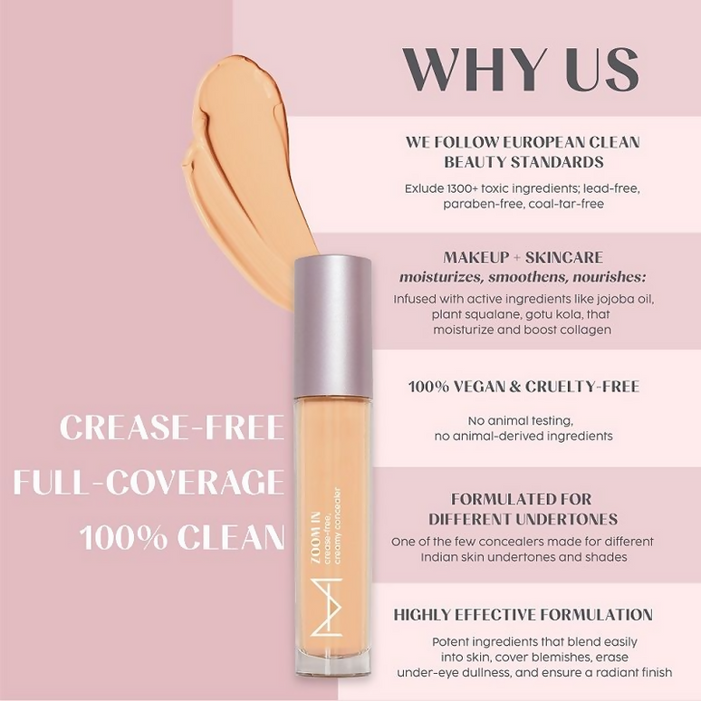 House Of Makeup Zoom In Crease-Free, Creamy Concealer - L01 Light Skin Tone