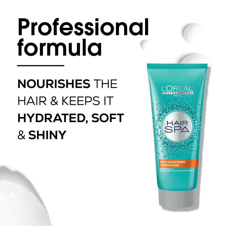 L'Oreal Paris Professionnel Hair SPA Deep Nourishing Conditioner for Dry Hair with Water Lily