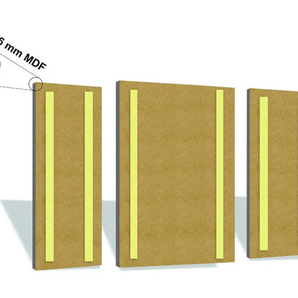 Tehzeeb Creations Set Of 3 Digital Wall Painting