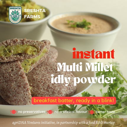Sreshta Farms Instant Multi Millet Idly Powder