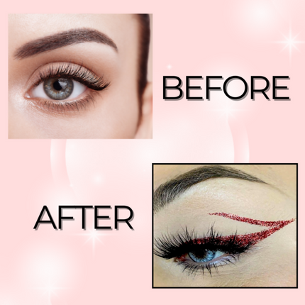 BOBI Glitter Eyeliner Red Diamond Sparkle Finish