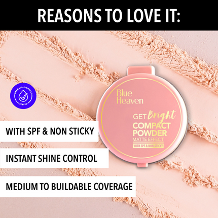 Blue Heaven Get Bright Compact Powder - Honey