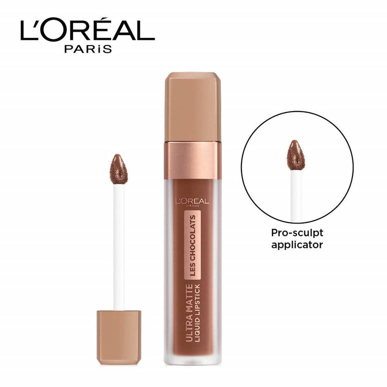 L'Oreal Paris Les Chocolats Ultra Matte Liquid Lipstick - 866 Truffa Mania