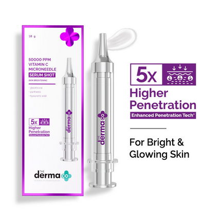 The Derma Co 50000 PPM Vitamin C Microneedle Serum Shot