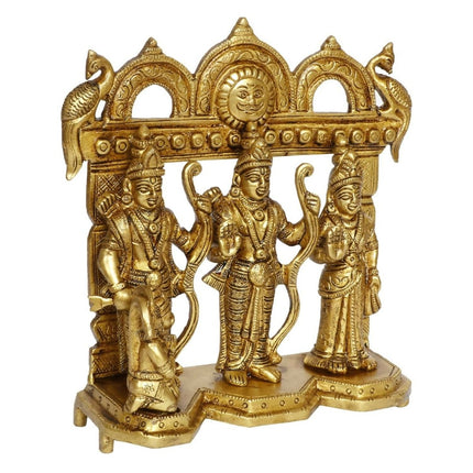 Artvarko Brass Ram Darbar Statue Shree Ram Ji Sita Laxman Hanuman