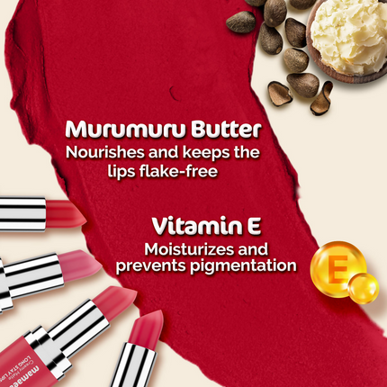 Mamaearth Creamy Matte Long Stay Lipstick - Tulip Magenta