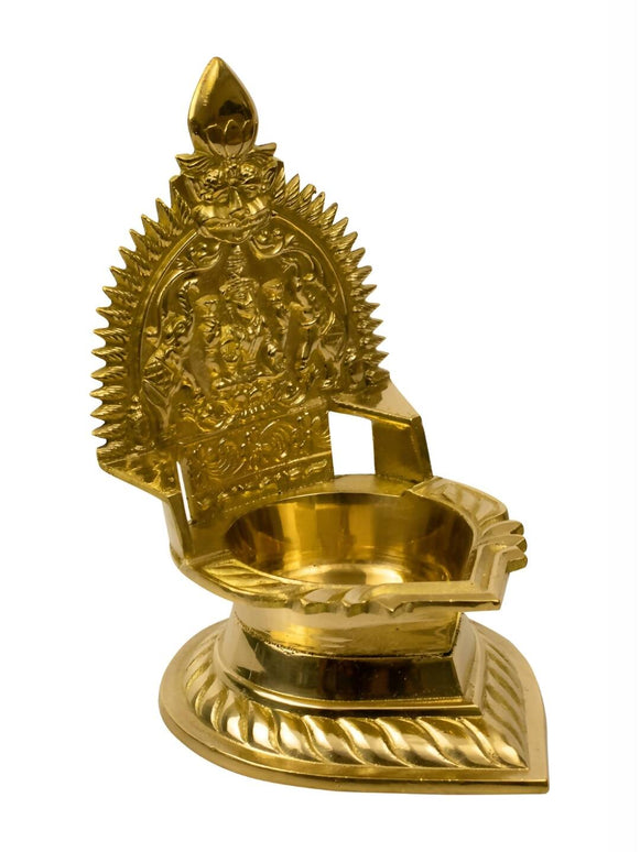Spillbox Gold-Toned Brass Kamachi Diya Pooja Essential