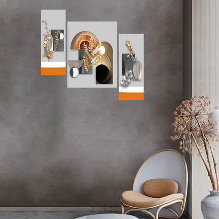 Tehzeeb Creations Set Of 3 Digital Wall Painting