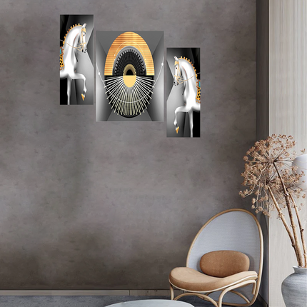 Tehzeeb Creations Set Of 3 Digital Wall Painting