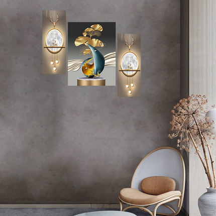 Tehzeeb Creations Set Of 3 Digital Wall Painting