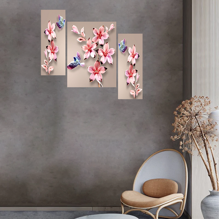Tehzeeb Creations Set Of 3 Digital Wall Painting