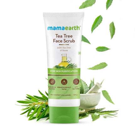 Mamaearth Tea Tree Face Scrub For Skin Purification - Limited Time Offer