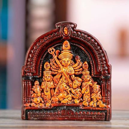 Haus Fabula Handcrafted Terracotta Goddess Durga Idol