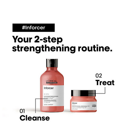 L'Oreal Professionnel Inforcer Strengthening Shampoo & Hair Mask Combo, Serie Expert
