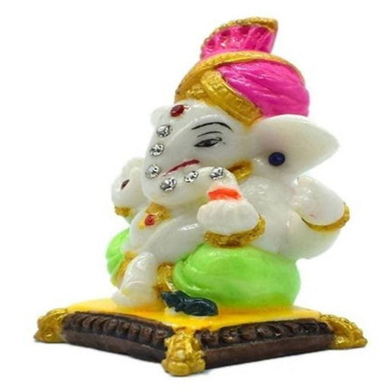 Puja N Pujari Lord Pagadi Ganesh Idol For Home Decor