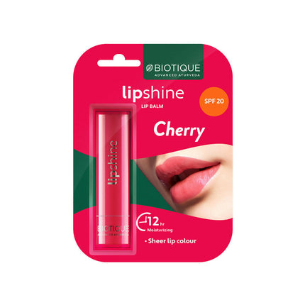 Biotique Lipshine Lip Balm SPF 20 - Merry Cherry
