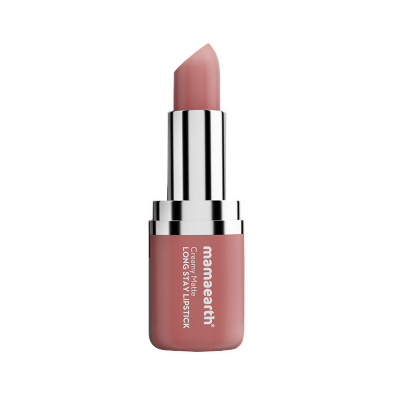 Mamaearth Creamy Matte Long Stay Lipstick - Pillow Nude - Limited Time Offer