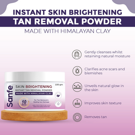Sanfe Skin Brightening Tan Removal Powder