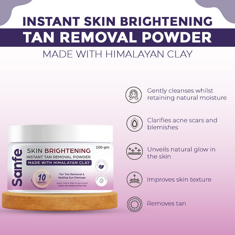 Sanfe Skin Brightening Tan Removal Powder