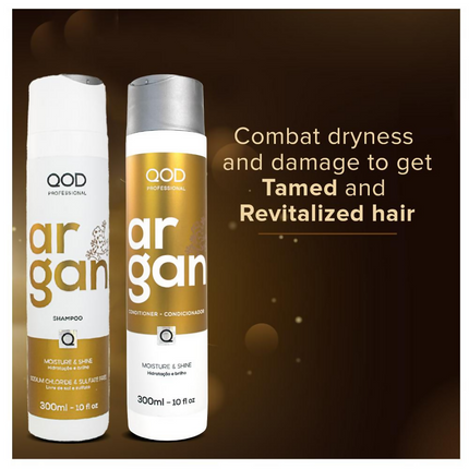 QOD Professional Argan Shampoo & Conditioner Combo