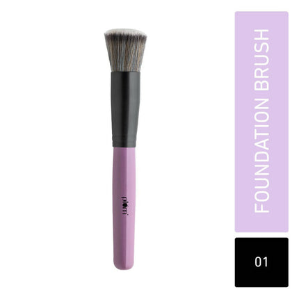 Plum Soft Blend Foundation Brush Easy Pick-up 01