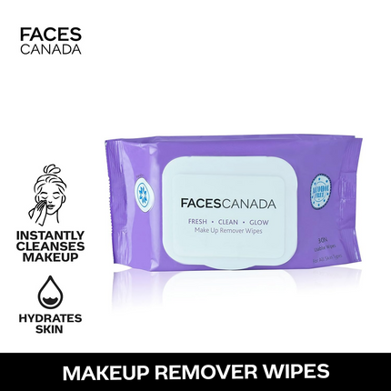 Faces Canada Fresh Clean Glow Makeup Remover Face Wipes
