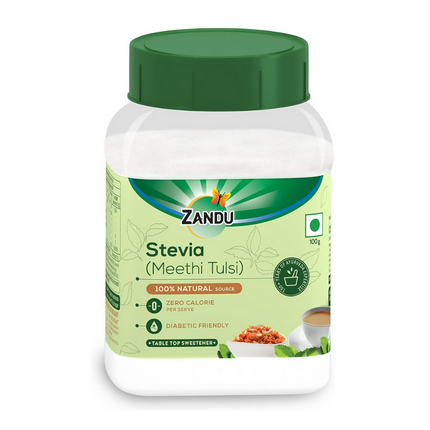 Zandu Stevia Meethi Tulsi Powder- A Healthier Substitute For Sugar