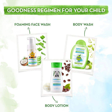 Mamaearth Agent Apple Body Wash for Kids with Apple & Oat Protein - Limited Time Offer