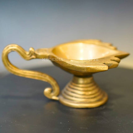 Brass Lotus Arathi Diya