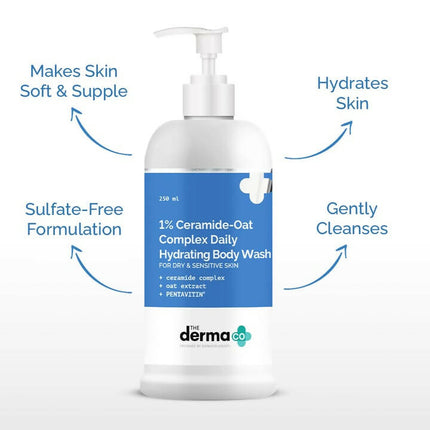 The Derma Co 1% Ceramide-Oats Complex Daily Hydrating Body Wash