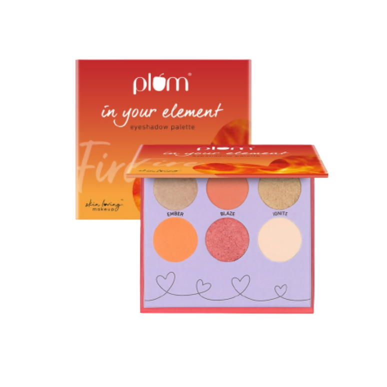 Plum In Your Element Eyeshadow Palette Easy to Blend 6-in-1 Palette 01 Fire