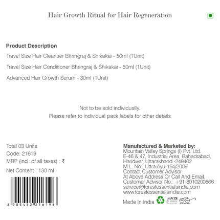 Forest Essentials Hair Growth Ritual For Hair Regeneration