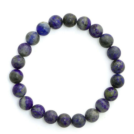 Lapis Lazuli Blue Tined Crystal Beads Bracelet - Ruby Raang
