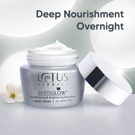 Lotus Herbals Whiteglow Skin Whitening & Brightening Nourishing Night Creme