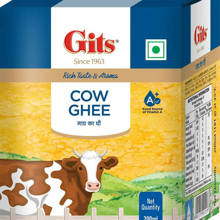 Gits Cow Ghee | Rich Taste & Aroma | Good source of Vitamin A, Delicious, Healthy & Nutritious