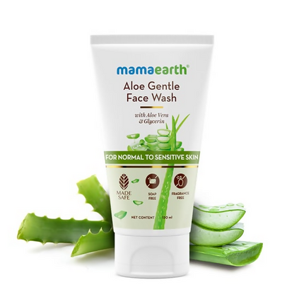 Mamaearth Aloe Gentle Face Wash for Normal to Sensitive Skin - Limited Time Offer