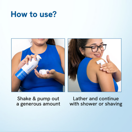 BeBodywise 1% Hyaluronic Acid Body Wash Mousse for Dull & Dehydrated Skin