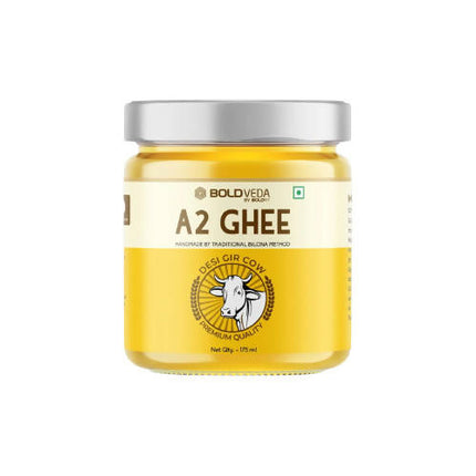 Boldfit Boldveda A2 Bilona Cow Ghee | Traditional Curd Churned | 100% Gir Cow Ghee