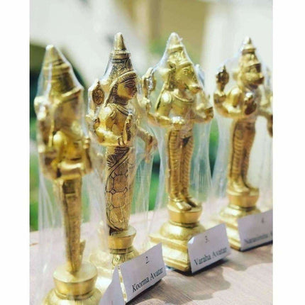 Dasavathara 10 Avathara's of Lord Vishnu-Brass Statue Set