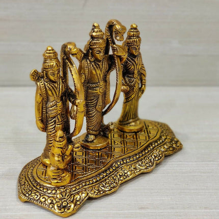 Giftnagri Lord Ram Darbar Idol Metal Showpiece Hindu Religious Idols